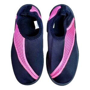 Aqua Shoes Size M (1-2) Black/Pink